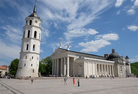 Cathedral Square in Vilnius, Lithuania - Helen on her Holidays