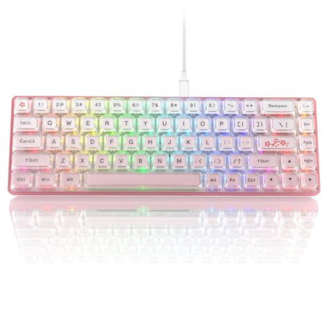 Buy Womier W-K68 60% Keyboard Gaming - Wired Mechanical Keyboard, Hot-Swappable Keyboard, RGB ...