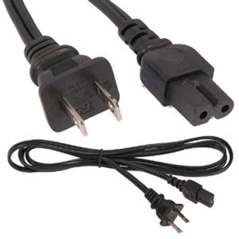 Cable, Notebook Power Cord, 2-prong "figure-8" Polarized, 6 ...