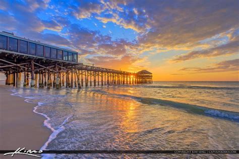 Cocoa Beach Pier Cocoa Beach Florida Sunrise HDR photography | Cocoa ...