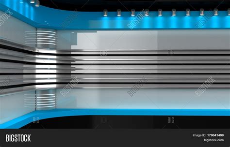 Tv Studio. Red Studio Image & Photo (Free Trial) | Bigstock