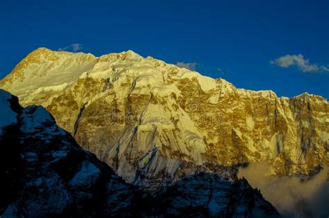 Mountain Glacier Landscape and Scenic View of Kangchenjunga or ...