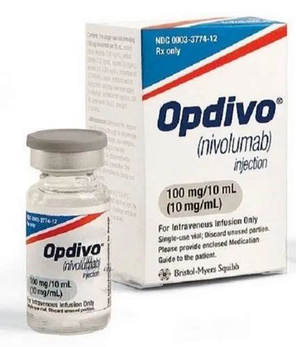 100 Mg Opdivo Nivolumab Injection at Rs 94500/vial | Nivolumab ...