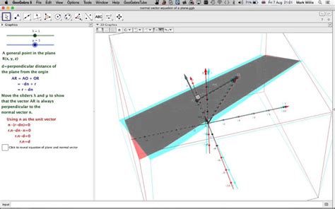 The normal vector form of an equation of a plane in 3D - YouTube