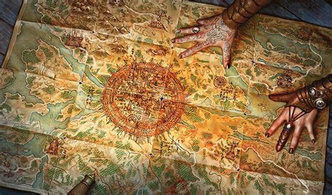 Expedition Map Artwork. Anyone know who those hands belong to? I want to know their story. : r ...