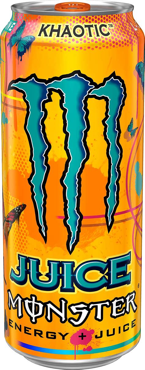 Monster Energy Juice Monster, Energy + Juice, Khaotic, 16 Ounce (Pack of 24)- Buy Online in ...