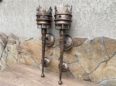 Medieval Torch Wall Sconce Light Fixture Sconce Torch - Etsy