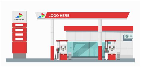 Premium Vector | Icon petrol station store art modern element map road ...