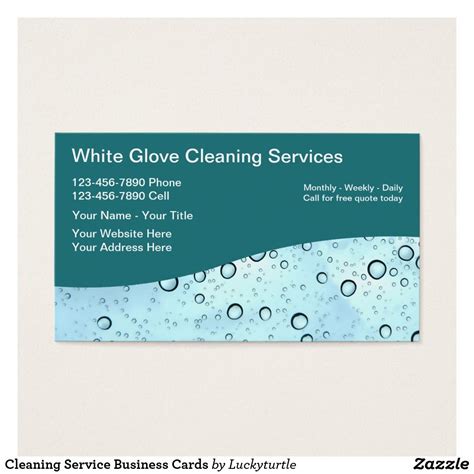 Cleaning Service Business Cards | Zazzle