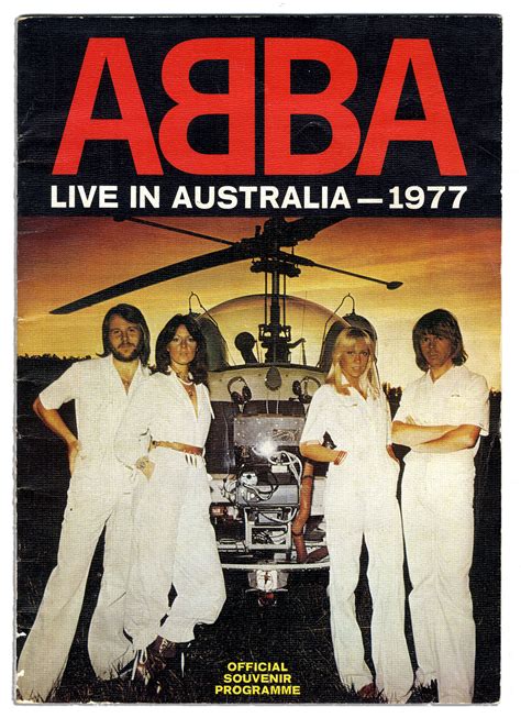 Abba Memorabilia Concert Program 1977