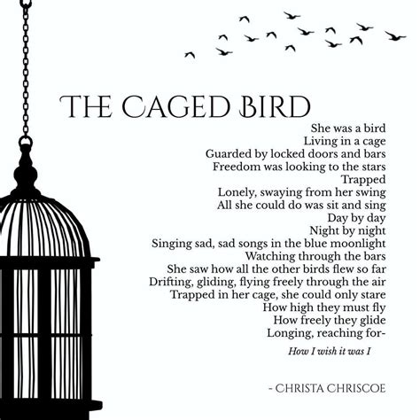 The Caged Bird | Title poem from my debut book, The Caged Bir | Book of poems, Saddest songs, Words