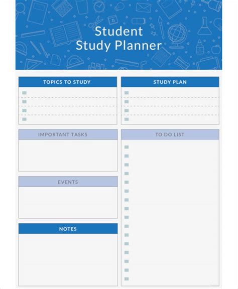 Paper & Party Supplies Paper Study Planner Kit Scheduling Organiser Instant Download Essay ...