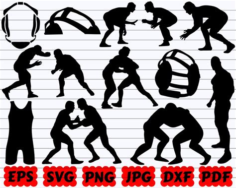 Wrestling Svg File Logo Silhouette Wrestling Svg Wrestler Svg Wrestle ...