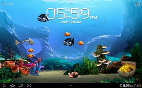 Free Live Wallpaper with Underwater Scene