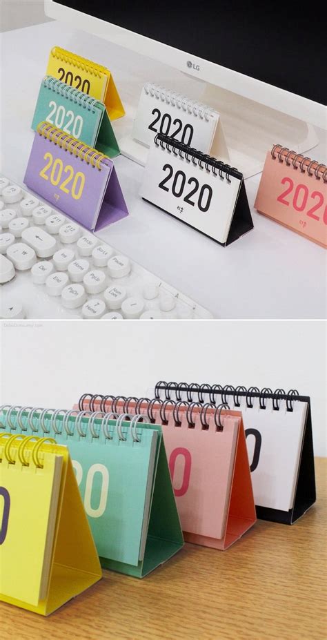 2020 Mini Desk Calendar 6colors / 2020 Desk Calendar / 2020 | Etsy in 2020 | Mini desk calendar ...