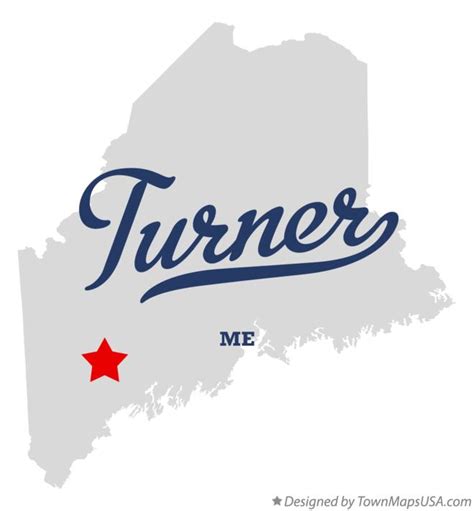 Map of Turner, ME, Maine