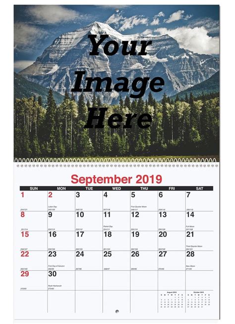 Custom Photo Wall Calendar | Etsy | Wall calendar, Custom photo, Photo wall