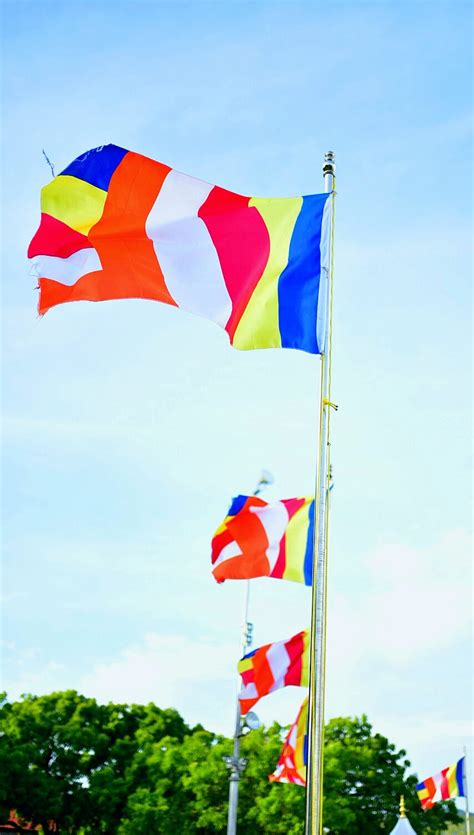 Buddhist Flag, buddhist flag view, sky, sri lanka, HD phone wallpaper ...