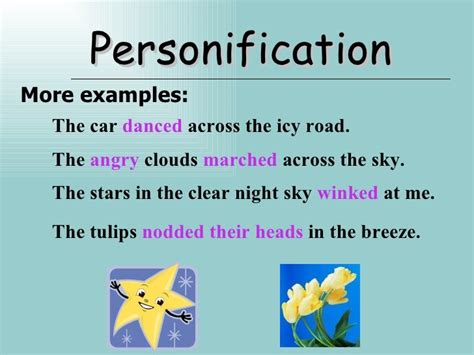 PERSONIFICATION EXAMPLES - alisen berde