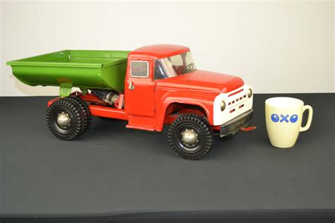 Vintage Metal Dump Truck Toy, USSR, 1980s | Retro Station