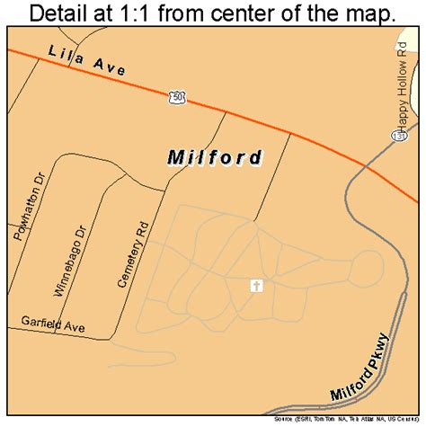 Milford Ohio Street Map 3950176