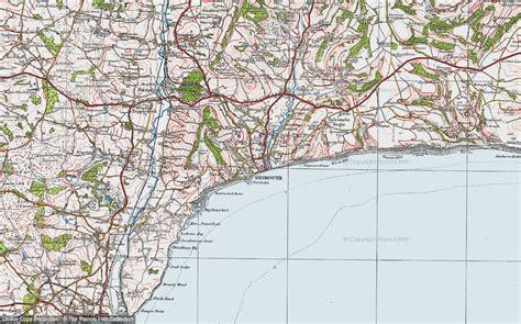 Historic Ordnance Survey Map of Sidmouth, 1919