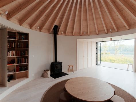 This Serene Cabin in Slovakia Takes the Shape of a Yurt - Dwell