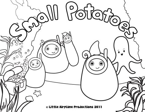 erica kepler: Small Potatoes Coloring Pages!