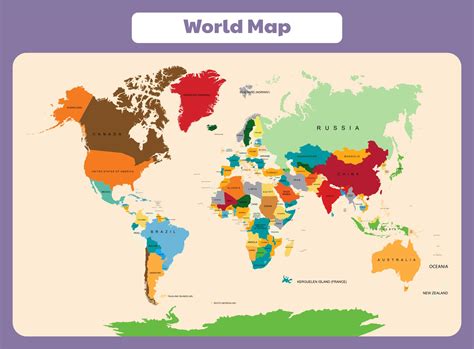 Free Printable World Maps With Names - Printable Templates