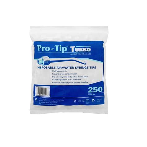 Pro-Tip Turbo Syringe Tips Disposable Air and Water Tips x 250