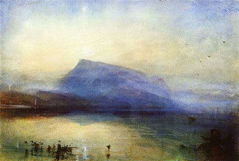 The Blue Rigi Lake of Lucerne Sunrise - William Turner - WikiArt.org ...