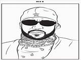 Rapper Coloring Sheets Pages sketch template