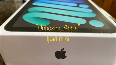 Apple-Unboxing Apple Ipad mini 6th gen.-how to set up || #apple #ipad # ...