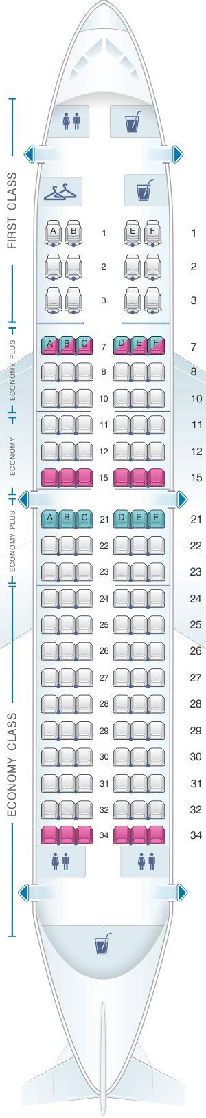 Seat Map United Airlines Boeing B737 700 – version 2 | Azerbaijan ...