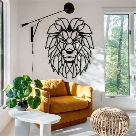 Lion Head Metal Wall Art – Articture