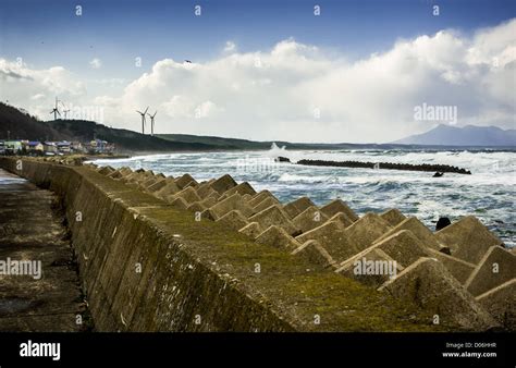 Tsunami storm barrier Stock Photo - Alamy