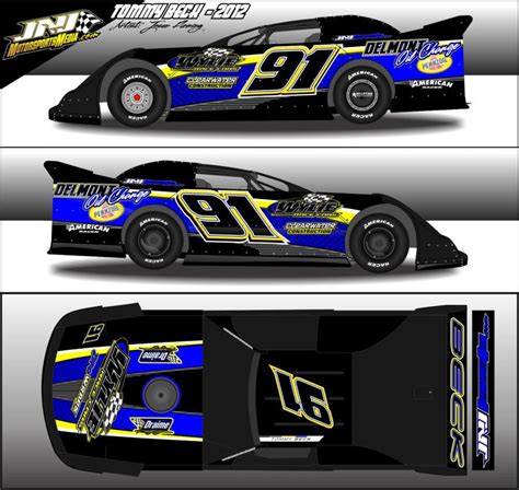 2012 Tommy Beck Dirt Late Model Wrap by 54warrior on DeviantArt