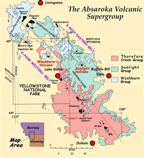 Absaroka Volcanic Province - Geology of Wyoming