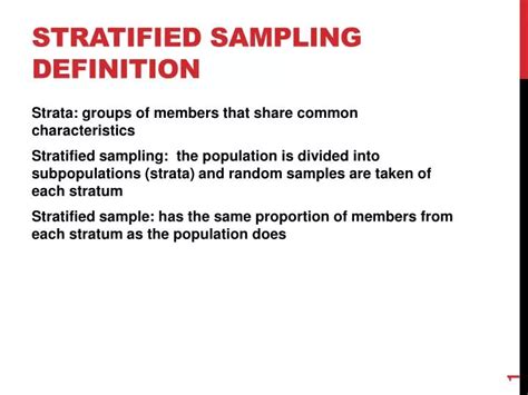 PPT - Stratified sampling Definition PowerPoint Presentation, free ...