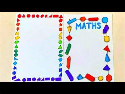 Front Page Border Design For Maths Project : Maths Border Designs | Bodbocwasuon