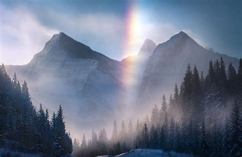 Frozen Rainbow | Canadian Rockies | Marc Adamus Photography