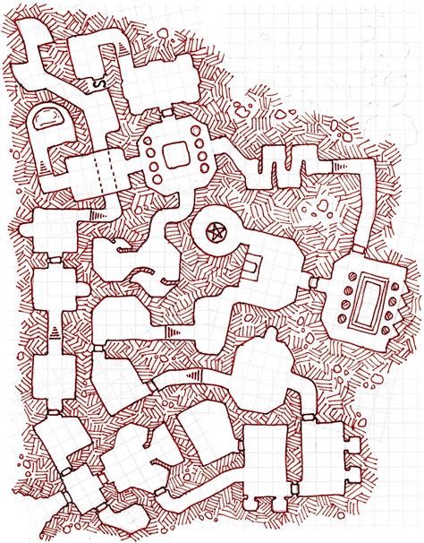 DND Maps: Old School Dungeon Map