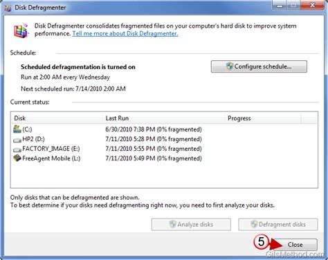 How to Schedule Disk Defragmenter in Windows 7