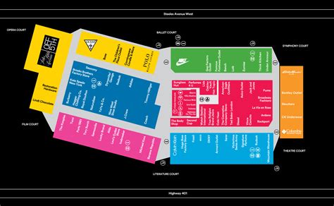 Allen Outlet Mall Stores Map | Literacy Basics