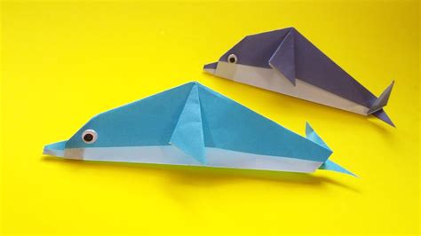 Easy Origami Dolphin 돌고래 - Thaitrick