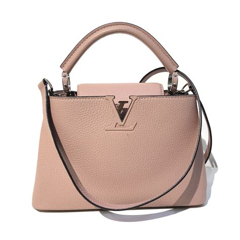 Louis Vuitton Dusty Pink Taurillon Leather Capucines BB Bag