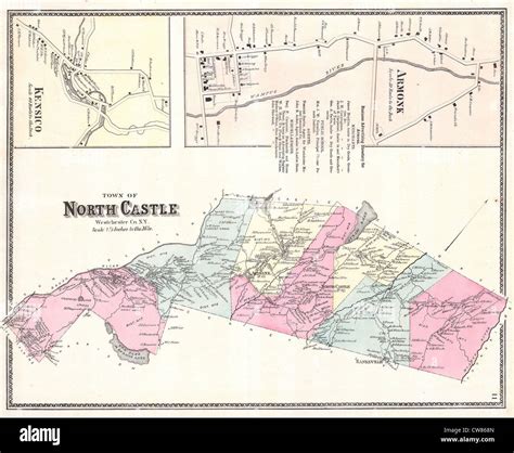 Map of armonk new york hi-res stock photography and images - Alamy