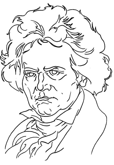 Beethoven Outline Coloring Pages : Best Place to Color Coloring Sheets ...