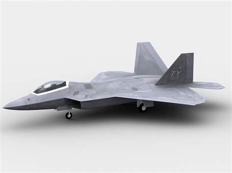 F22 A Raptor 3D Model - FlatPyramid