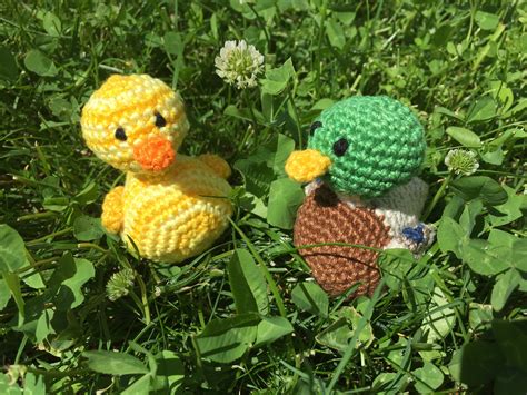 Male Duck & Rubber Duck Amigurumi Crochet Pattern - Etsy